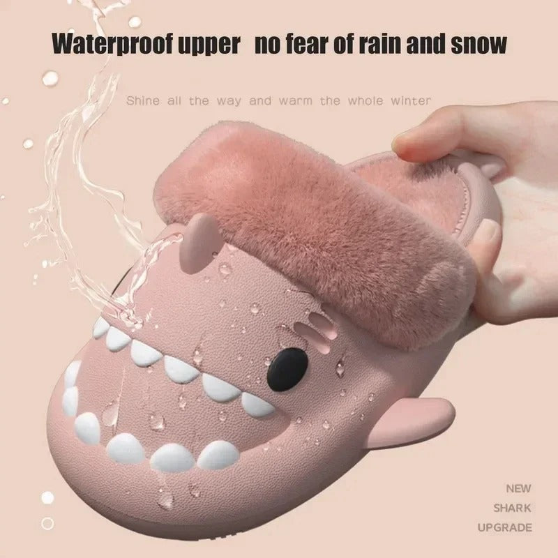 RSLIDES™: Shark Cozy Fur Slippers